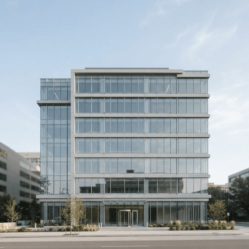 Modern commercial building representing consolidated rental billing